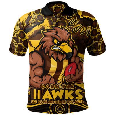 Hawthorn Polo Shirt Blazing Spirit Of Victory