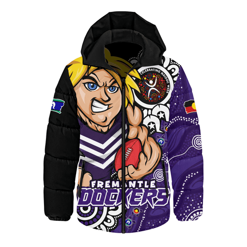 Fremantle Hooded Padded Jacket Power Through Generations NAIDOC Edition Fremantle Hooded Padded Jacket Power Through Generations NAIDOC Edition