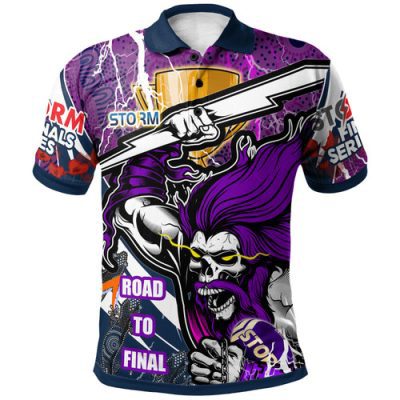 Melbourne Storm Premierships Hoodie - Custom "Road To Final" Melbourne Storm Thunder Ghost Culture Hoodie