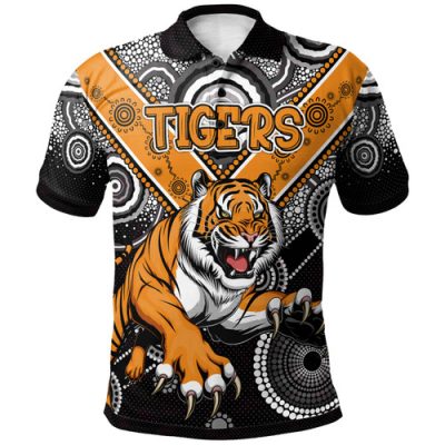 Wests Tigers Polo Shirt - Custom Indigenous Wests Tigers Polo Shirt