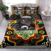 Penrith Panthers Bedding Set - Custom Indigenous Penrith Panthers Bedding Set
