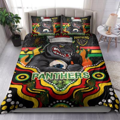 Penrith Panthers Bedding Set - Custom Indigenous Penrith Panthers Bedding Set