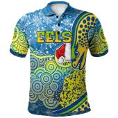 Parramatta Eels Christmas Polo Shirt - Custom Christmas Indigenous Parramatta Eels Polo Shirt
