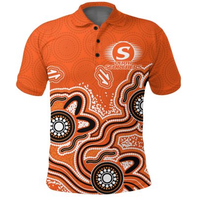 Perth Scorchers Polo Shirt - Aboriginal Art