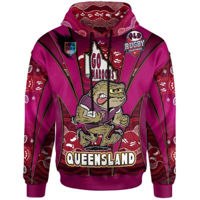 Cane Toads Hoodie - Custom Cane Toads Mascot With Aboriginal Inspired Art Hoodie