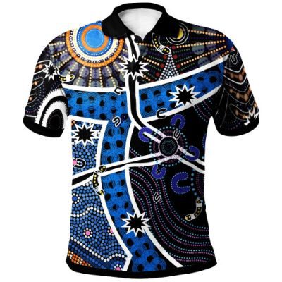 Australia Aboriginal Inspired Polo - Aboriginal Inspired River Star