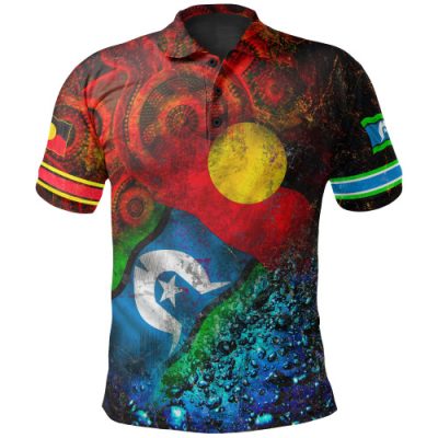 Australia Aboriginal Inspired Polo Shirt - Naidoc Week