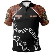 Australia Naidoc Week 2021 Polo Shirt - Aboriginal Inspired Footprint White Style