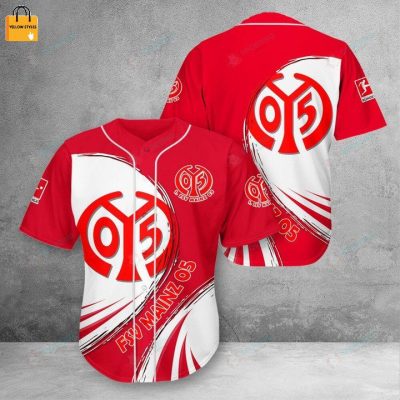 1. FSV Mainz 05 Red White Baseball Jersey