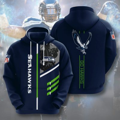 NFL Seattle Seahawks Go Hawks Pullover Hoodie