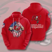 NFL Tampa Bay Buccaneers Tearing Open Logo Pullover Hoodie