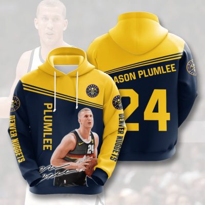 NBA Denver Nuggets Mason Plumlee Pullover Hoodie