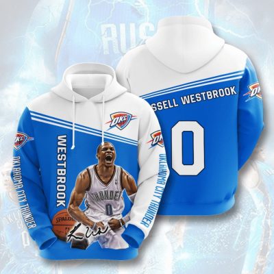 NBA Oklahoma City Thunder Russell Westbrook Pullover Hoodie