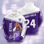 NBA Sacramento Kings Buddy Hield Pullover Hoodie