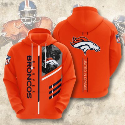 NFL Denver Broncos United In Orange Pullover Hoodie