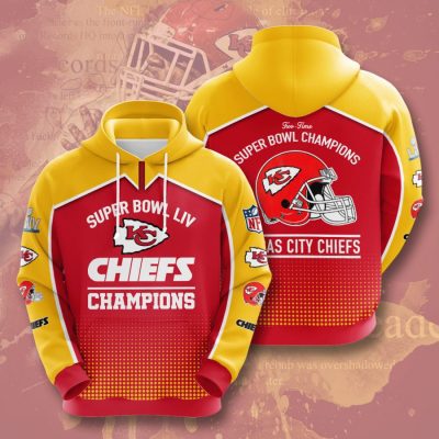NFL Kansas City Chiefs Super Bowl Champions Red Gold Pullover Hoodie