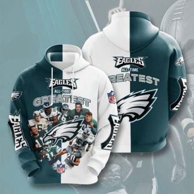 NFL Philadelphia Eagles All Time Greatest Pullover Hoodie