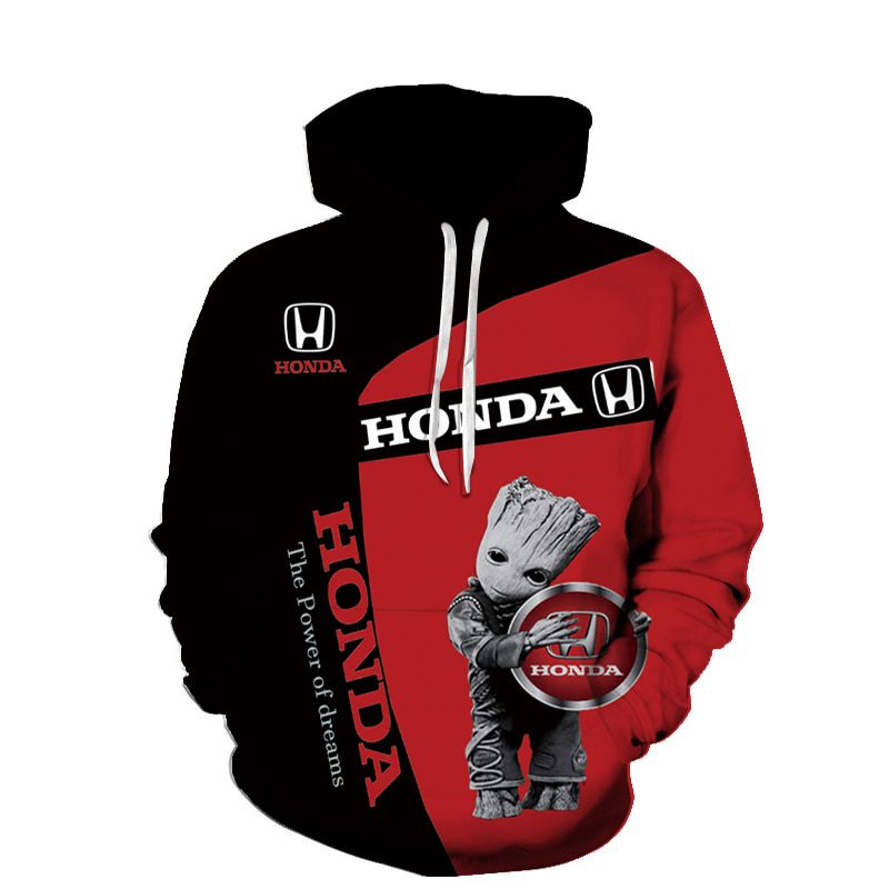 Honda Motorcycles Red Black Pullover Hoodie Honda Motorcycles Red Black Pullover Hoodie
