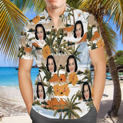 Katy Perry Beach Pattern Hawaiian Shirt