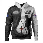 Australia Hoodie Anzac Day Lest We Forget Black Grunge Style