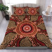 Australia Aboriginal Bedding Set - Brown Aboriginal Dot Bedding Set