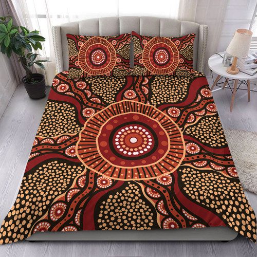 Australia Aboriginal Bedding Set - Brown Aboriginal Dot Bedding Set Australia Aboriginal Bedding Set - Brown Aboriginal Dot Bedding Set
