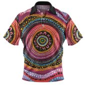 Australia Aboriginal Polo Shirt - Aboriginal Dot Art Design Polo Shirt