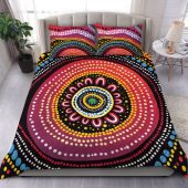 Australia Aboriginal Bedding Set - Aboriginal Dot Art Design Bedding Set