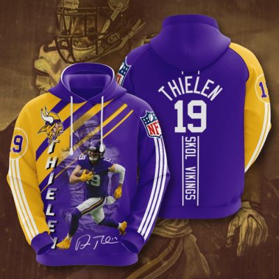 NFL Minnesota Vikings Adam Thielen Skol Vikings Pullover Hoodie