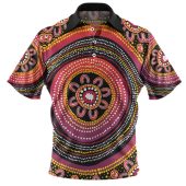 Australia Aboriginal Polo Shirt - Aboriginal Dot Art Design Polo Shirt