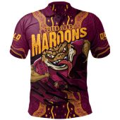 Queensland Maroons Polo Shirt Maroon Venom QLD Strikeforce