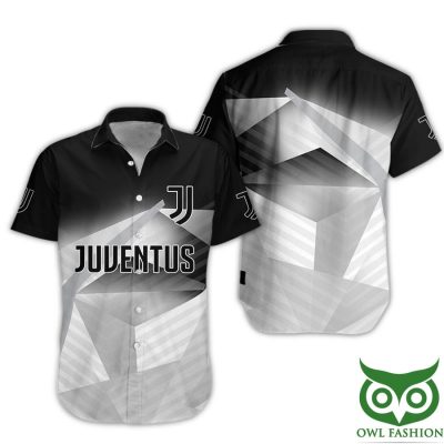 Juventus FC Black Hawaiian Hawaiian Shirt
