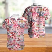 NBA Atlanta Hawks Tropical Flowers Hawaiian Shirt