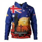 Australia Hoodie Lest We Forget Remembrance Day Tribute