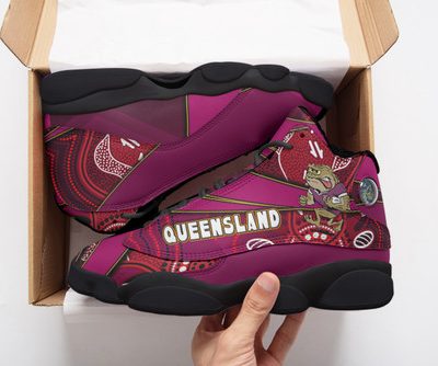 Cane Toads High Top Basketball Shoes J 13 - Cane Toads Mascot Aboriginal Inspired Art Sneakers J 13