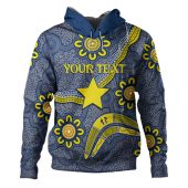 North Queensland Cowboys Christmas Hoodie - Custom North Queensland Cowboys Ugly Christmas And Aboriginal Inspired Patterns Hoodie