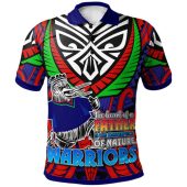 New Zealand Warriors Polo Shirt - Custom Father's Day New Zealand Warriors Super Maori Dad Polo Shirt