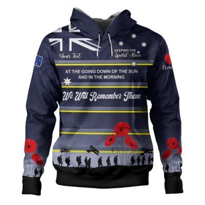 North Queensland Cowboys Anzac Custom Hoodie - Keeping the Spirit Alive Hoodie
