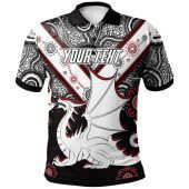St.George Polo Shirt - Custom Aboriginal Inspired Australia Illawarra and St George Polo Shirt