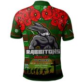 Australia Rabbitohs Hoodie - Aboriginal Inspired Australia Rabbitohs Anzac '' Lest We Forget '' With Poppy Flower Hoodie
