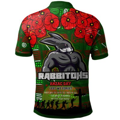 Australia Rabbitohs Hoodie - Aboriginal Inspired Australia Rabbitohs Anzac '' Lest We Forget '' With Poppy Flower Hoodie