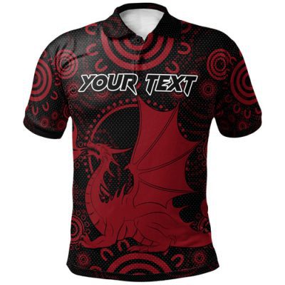 Australia Illawarra and St George Polo Shirt - Custom Indigenous Inspired Saints Polo Shirt