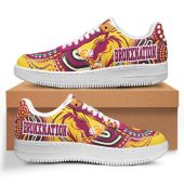 Brisbane Broncos Custom Low Top Sneakers F1 - Indigenous Bronxnation Sport Low Top Sneakers F1