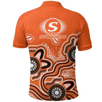 Perth Scorchers Polo Shirt - Aboriginal Art
