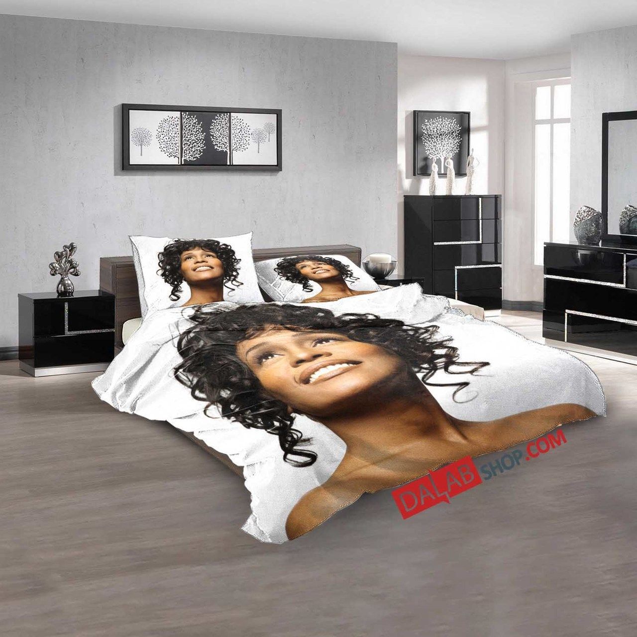 Whitney Houston White Bedding Set Whitney Houston White Bedding Set