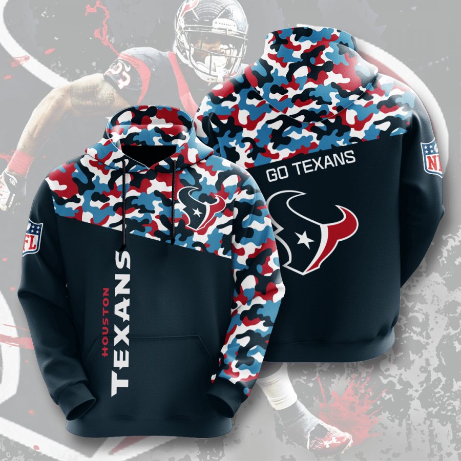 NFL Houston Texans Deep Steel Blue Battle Red Camo Pullover Hoodie NFL Houston Texans Deep Steel Blue Battle Red Camo Pullover Hoodie