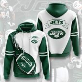 NFL New York Jets Green Fire Pullover Hoodie