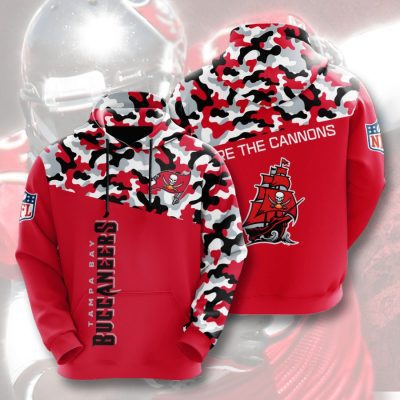 NFL Tampa Bay Buccaneers Red Pewter Camo Pullover Hoodie