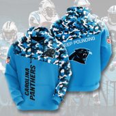 NFL Carolina Panthers Panther Blue Black Camo Pullover Hoodie