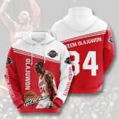 NBA Houston Rockets Hakeem Olajuwon Pullover Hoodie